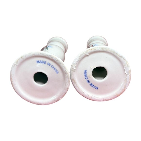 Vintage CIB Royal Seasons Ceramic Christmas Candle Holders With Snowman Design & - Picture 2 of 8